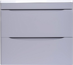 Style Line Тумба под раковину Бергамо Мини 60 подвесная серая Люкс антискрейтч Plus – фотография-1